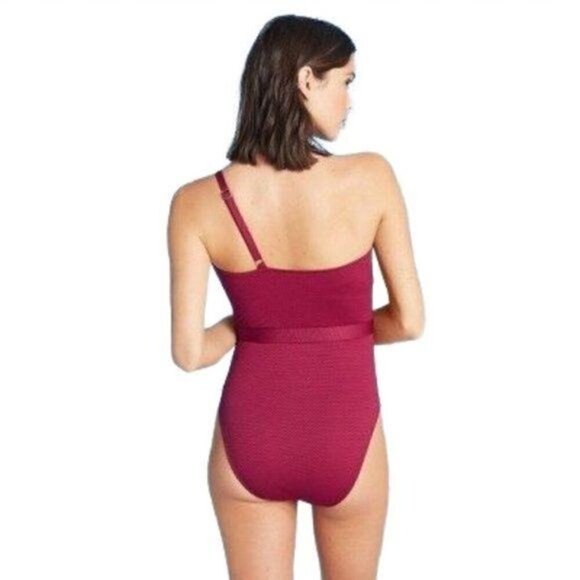 Shade & Shore Craisin One Shoulder Swimsuit Medium New - Picture 2 of 3